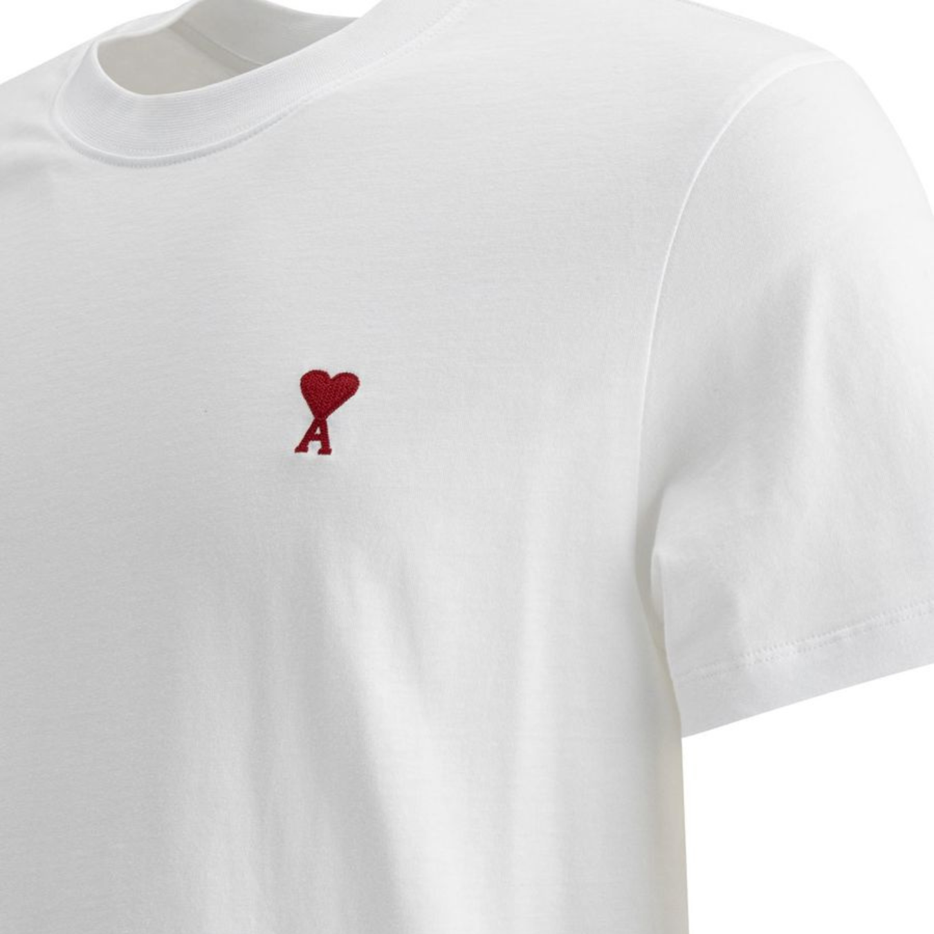 Basic T-Shirt Wit Modern Fit | Unisex Hoge Ronde Hals