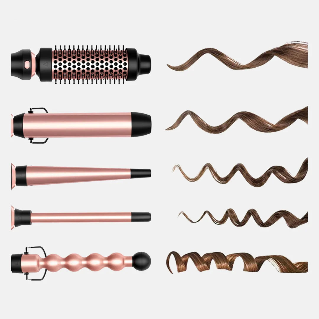 MultiCurl 5-in-1 Krultang Set - Professionele Styling