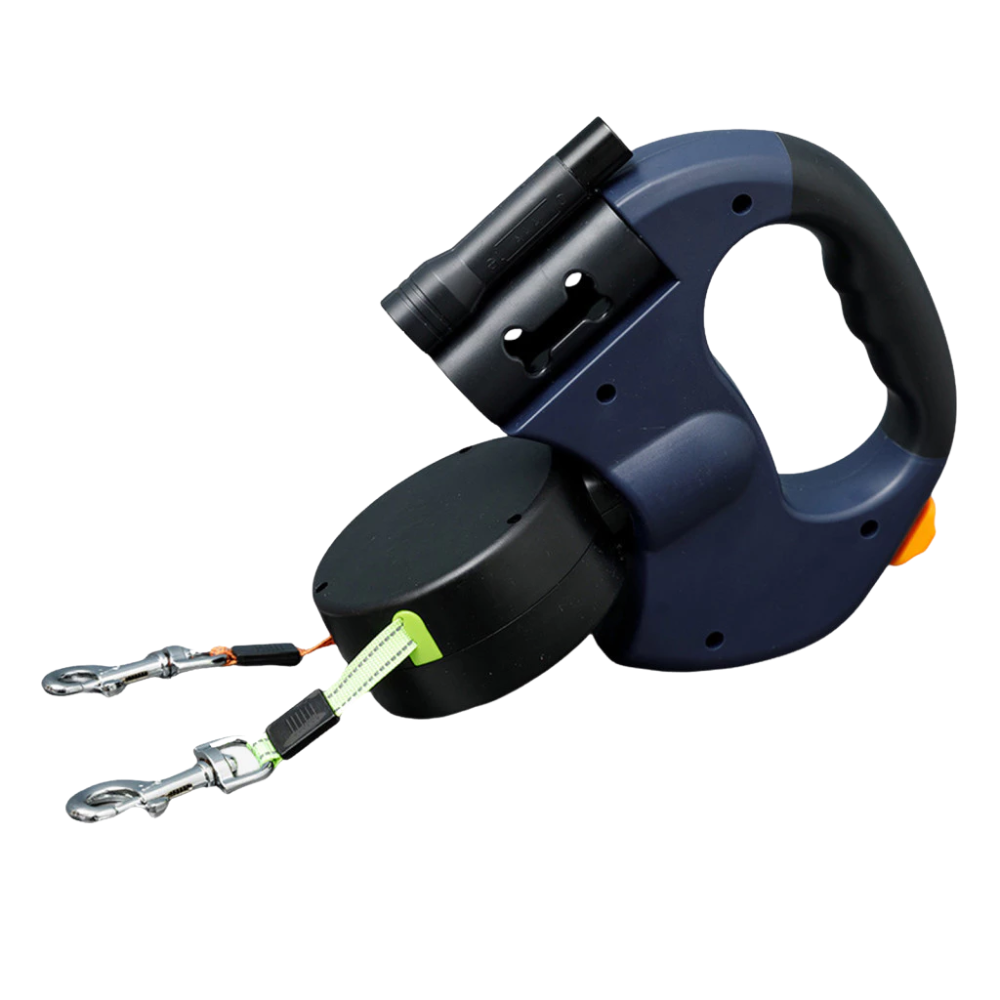 PawSync Duo - LED Intrekbare Hondenriem