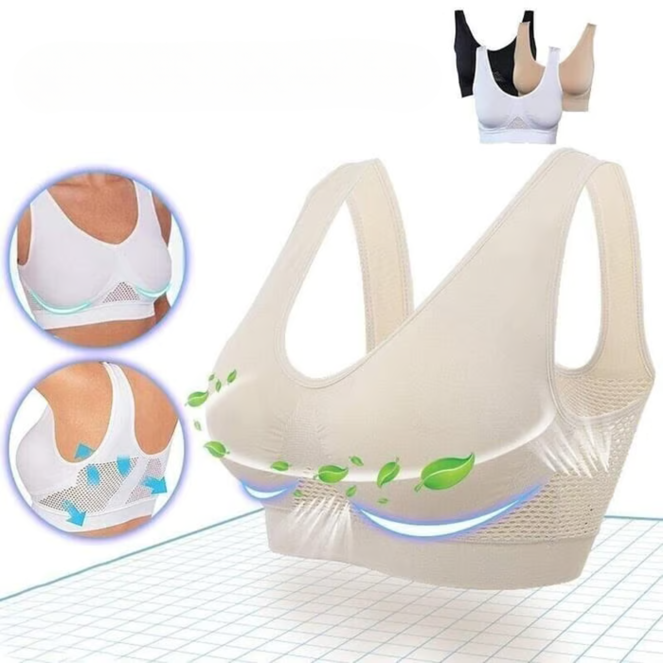 ComfortBH Ademende BH | Onzichtbare steun zonder beugels & ondersteunende lift