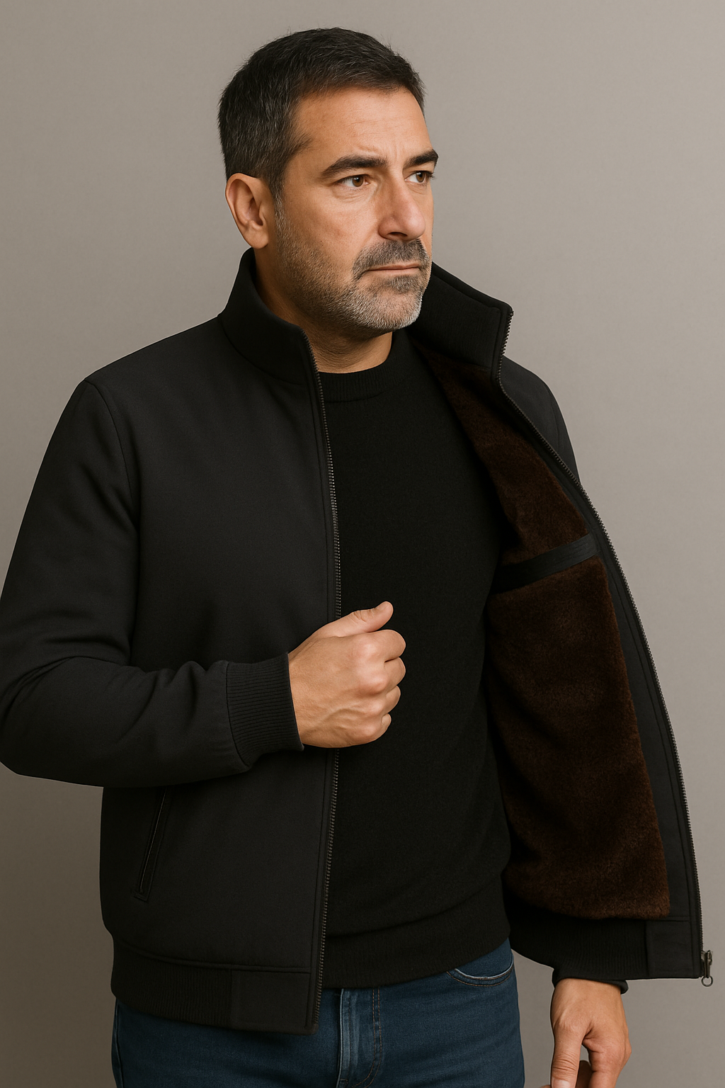 Fleece Bomberjack – Zachte Voering – Met Rits – Voor Mannen