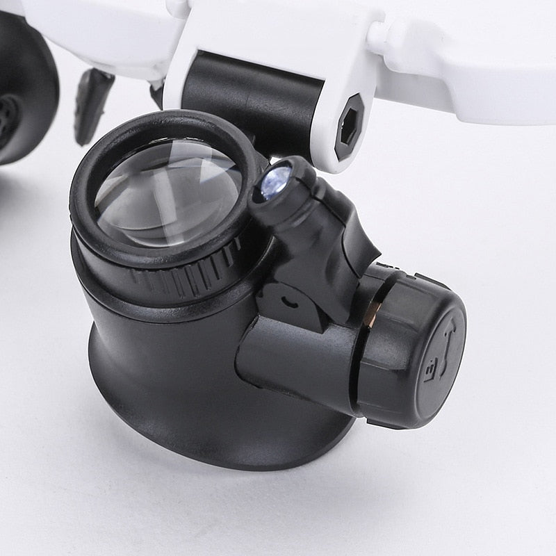 VisionPro HD Vergrootglas Bril - Verlichting en Comfort voor Duidelijk Zicht