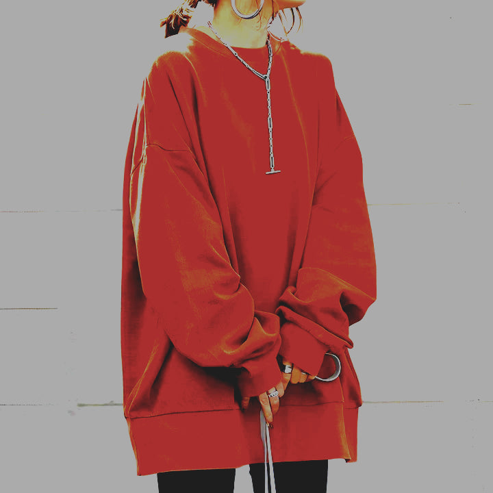 Oversized sweatshirt – zachte stof – comfortabele pasvorm – voor casual outfits