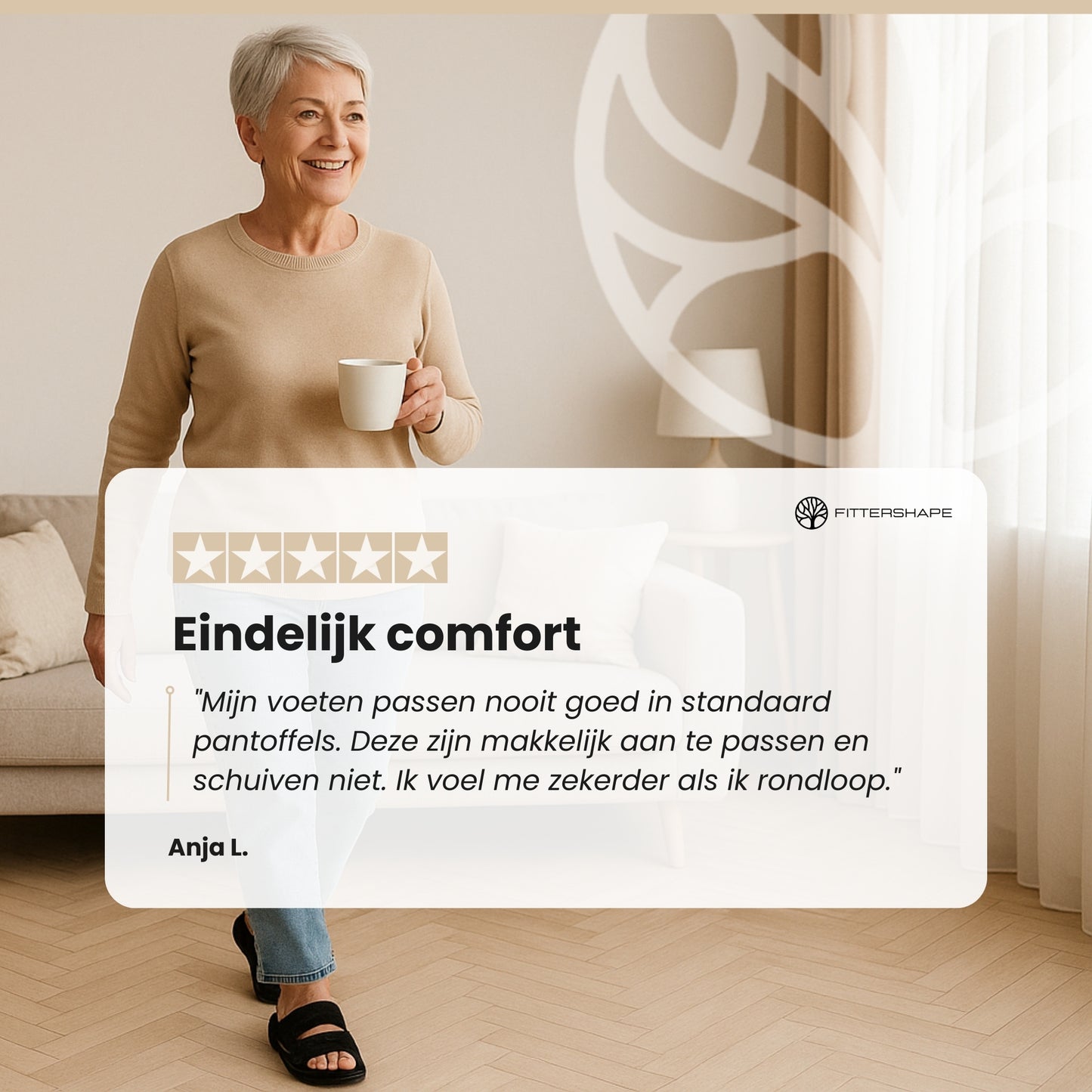 EasyStride Slippers | Orthopedisch Comfort – Met Klittenbandsluiting