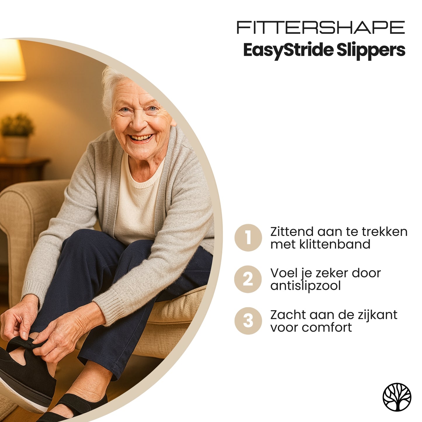 EasyStride Slippers | Orthopedisch Comfort – Met Klittenbandsluiting