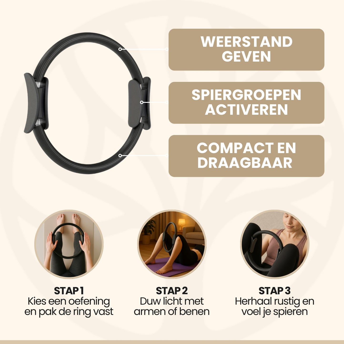 BodyTone Ring | Pilates Weerstandsring – Voor Sterkere Spieren