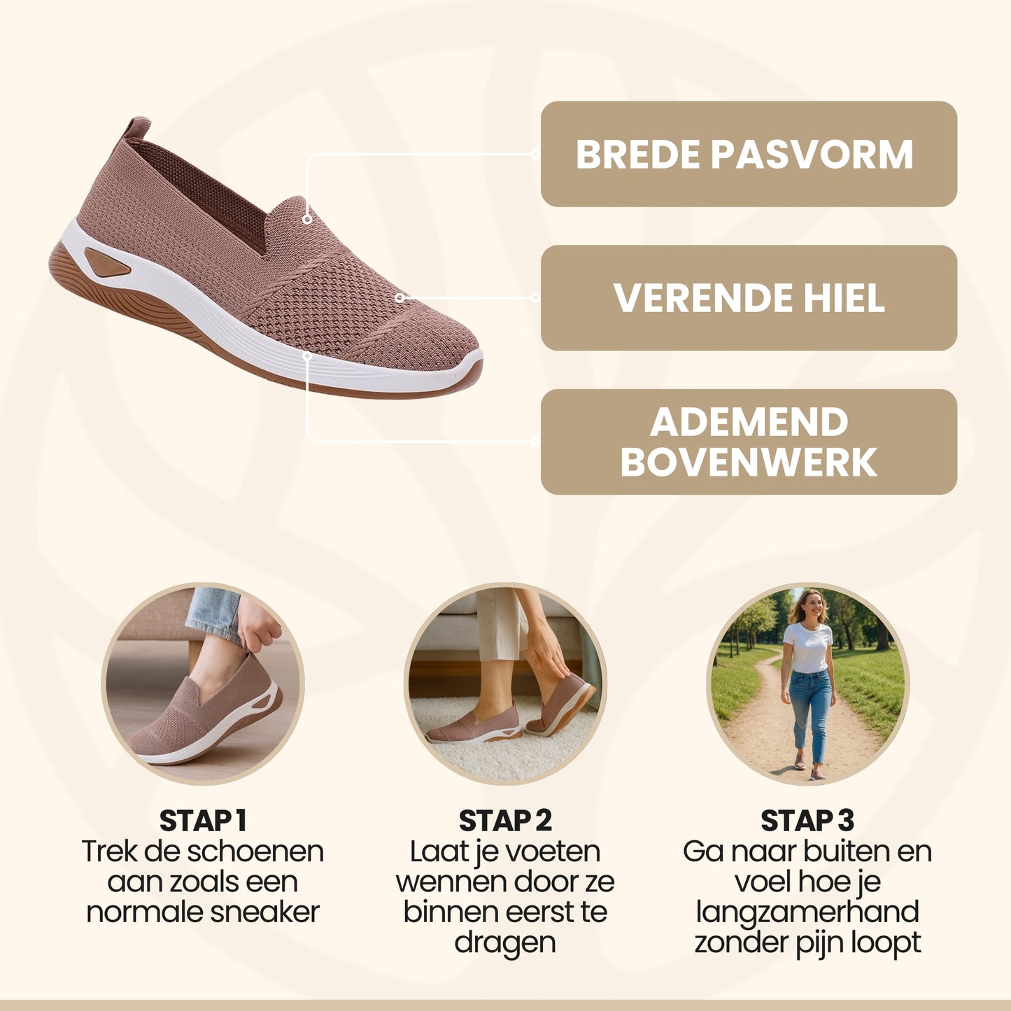 AirFlex Sneakers | Orthopedische Damesloopschoen – Voor Pijnvrij Bewegen