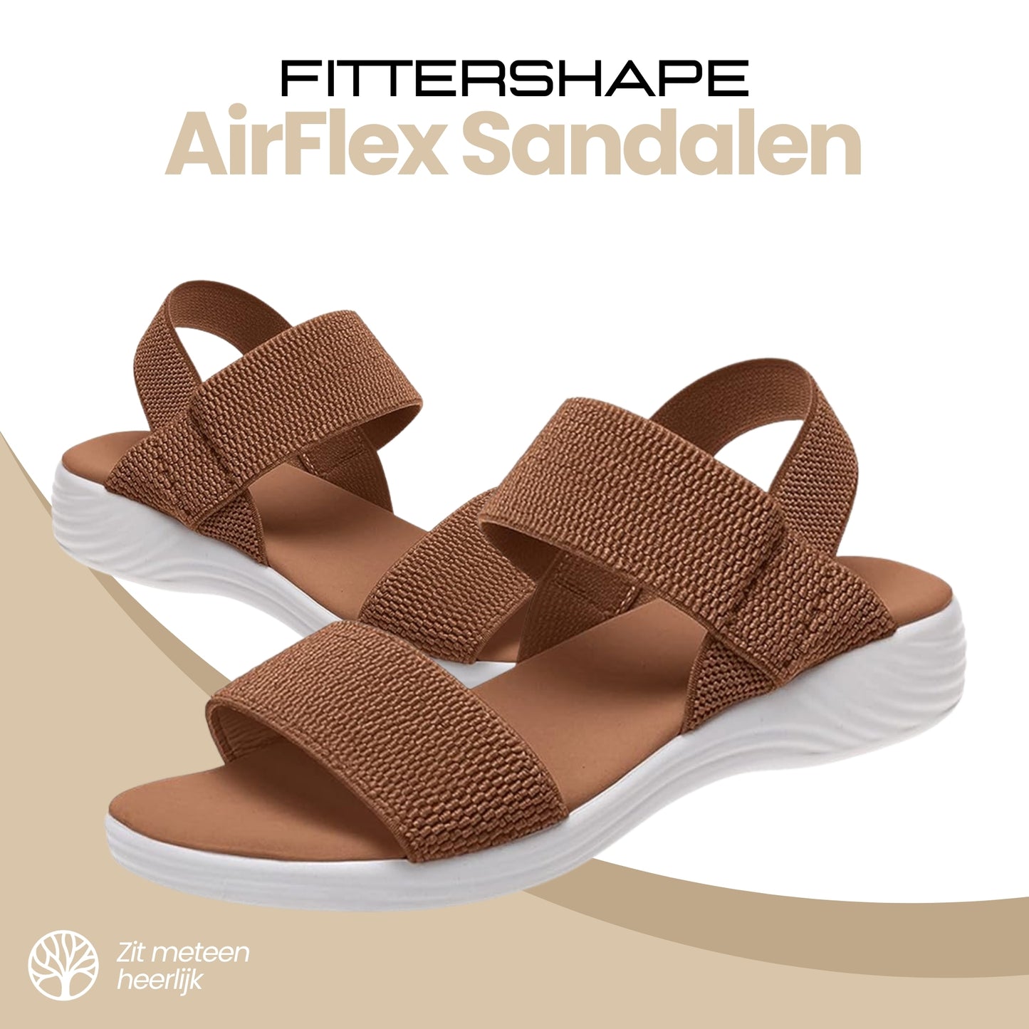 Fittershape AirFlex Sandalen | Slip-On Comfort – Voor Steun & Gemak