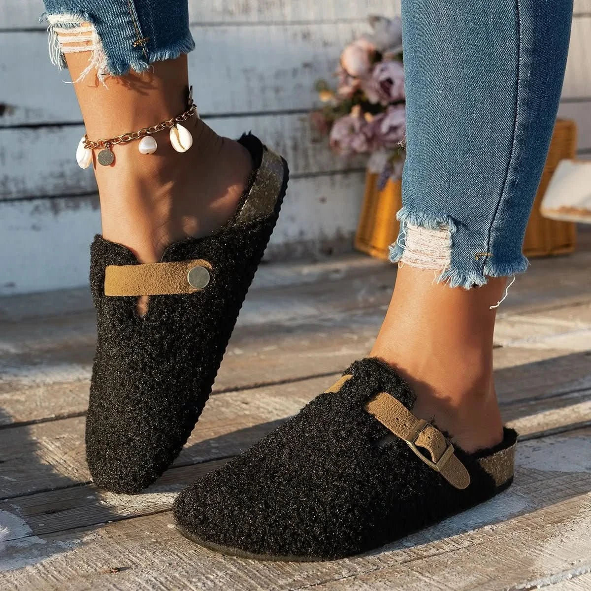 Pantoffels – Zacht en Warm – Met Gesp – Comfortabel en warm