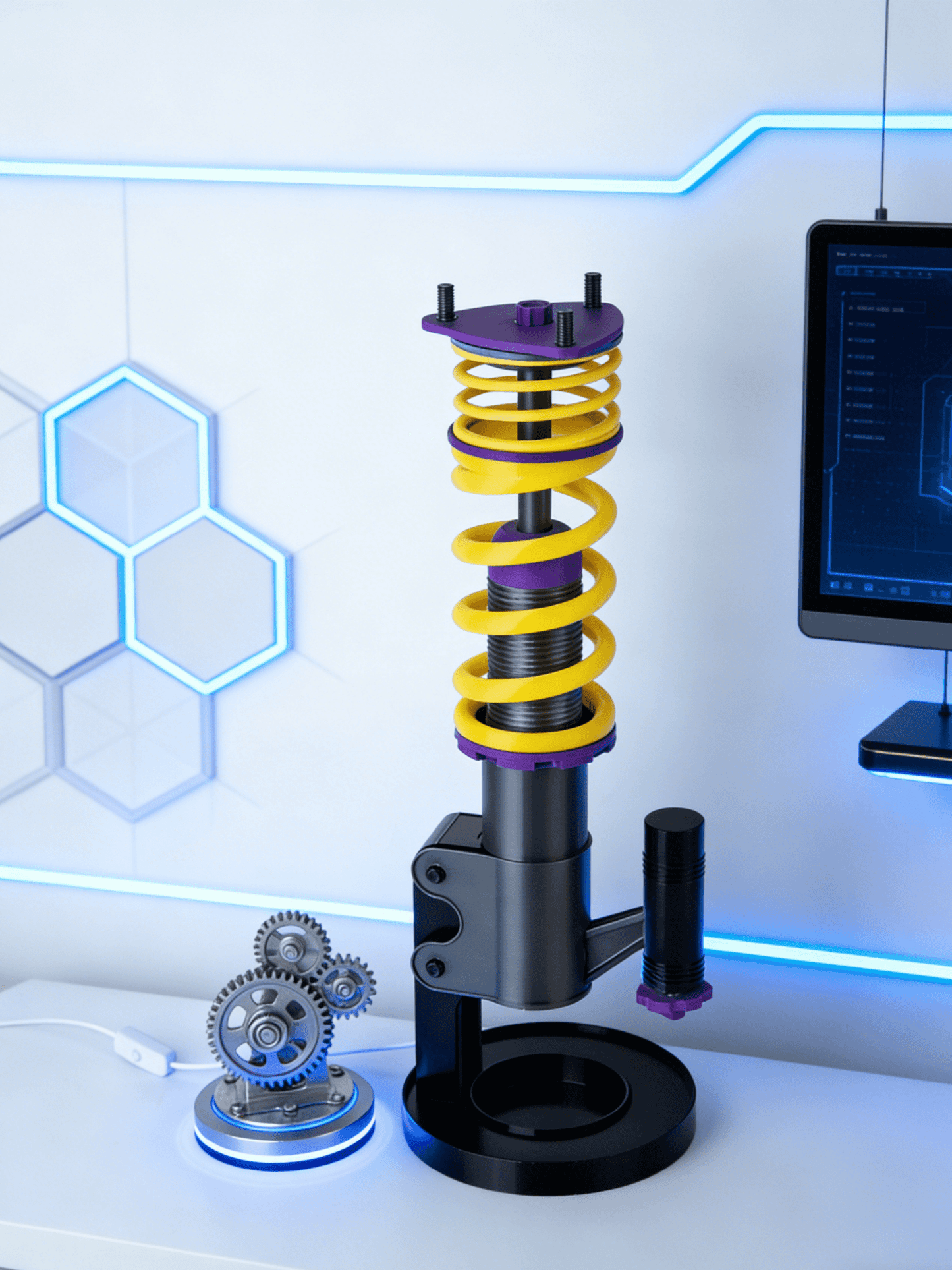 De Coilover Bureaulamp - Breng Het Circuit Naar je Bureau