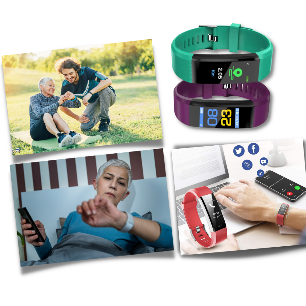 Senioren smartwatch – hartslagmeter – waterdicht ontwerp