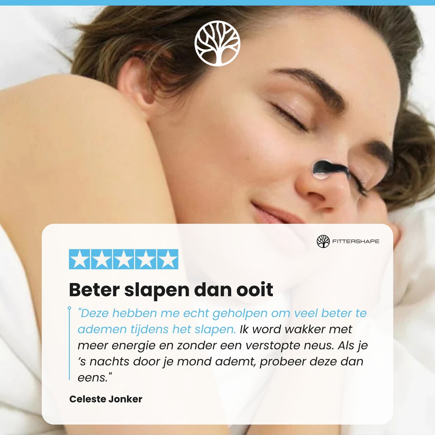 Fittershape ClearBreath | Neusstrips – Voor Vrije Ademhaling