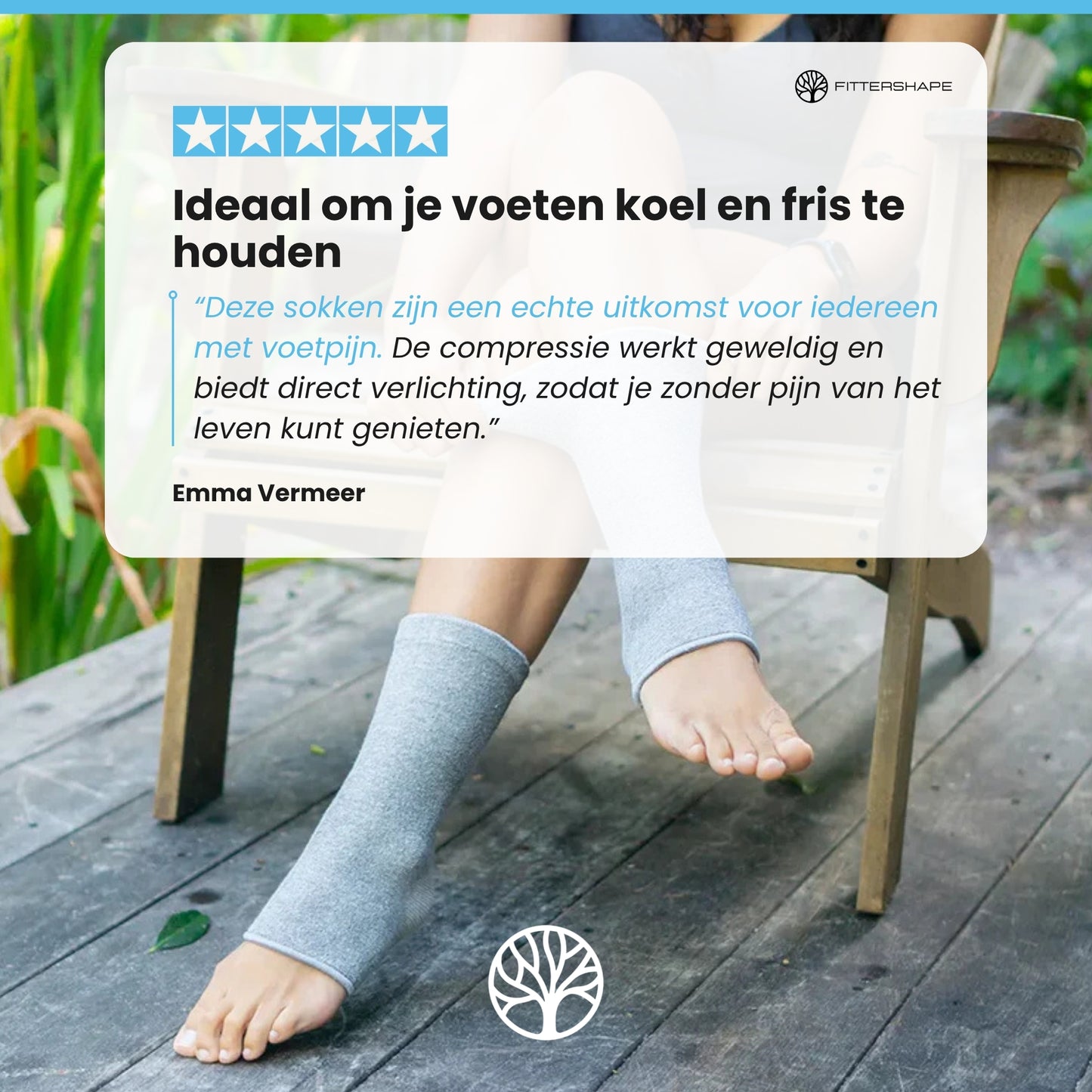 Fittershape Bamboo Toeless Socks