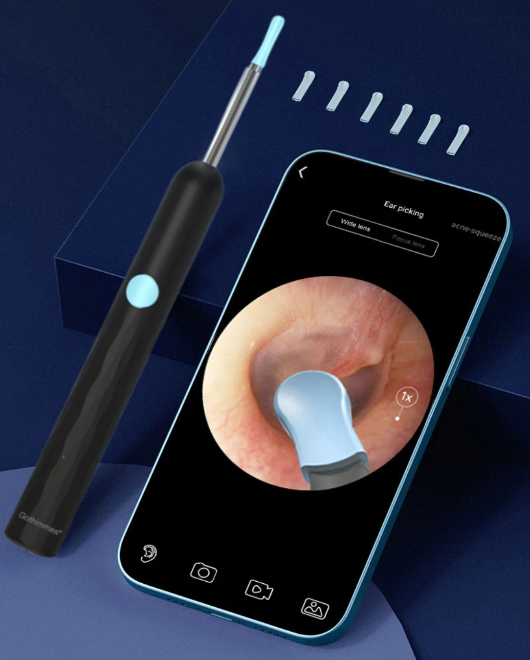 EarVision Pro Oorcamera met Licht & App | Voor eenvoudige & hygiënische oorreiniging