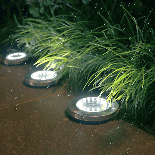 Zonne-LED Tuinlampen – Oplaadbaar – Set van 2 – Voor Tuin en Buitenruimte