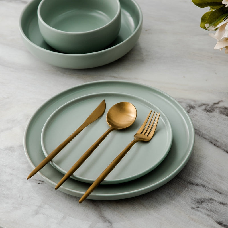 Gouden Bestekset – Modern Design – RVS – Voor Feestelijke Gelegenheden