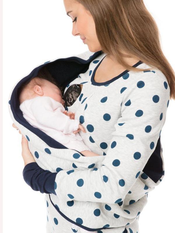 Dames Maternity Hoodie – Baby Draagfunctie – Zachte stof