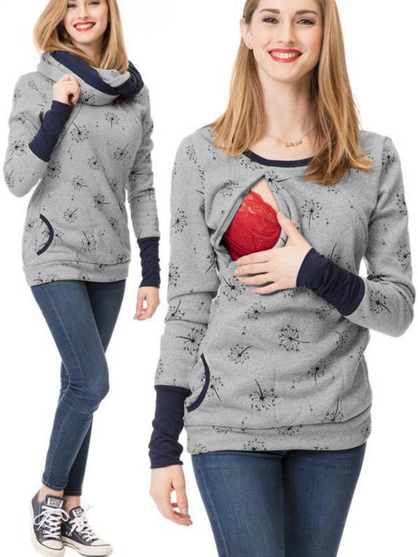Dames Maternity Hoodie – Baby Draagfunctie – Zachte stof