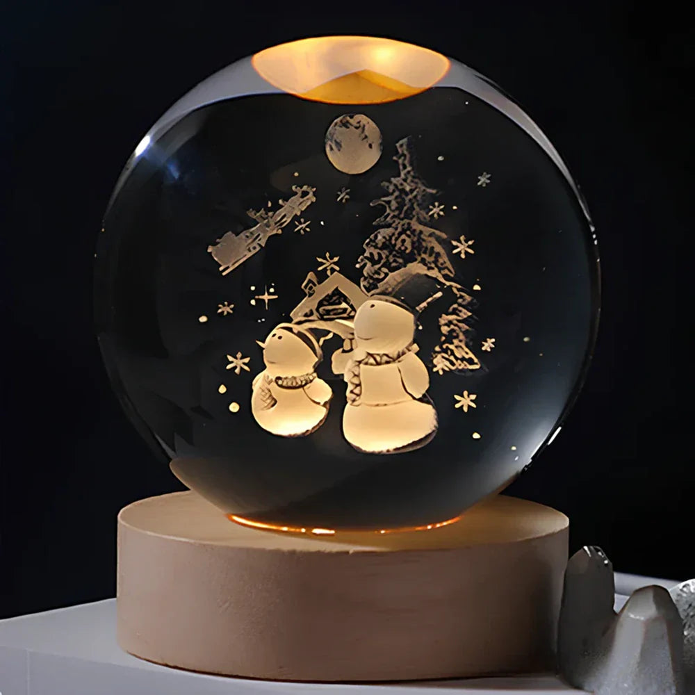 Galaxy Lamp – LED – Houten Voet – Voor Sfeervolle Verlichting