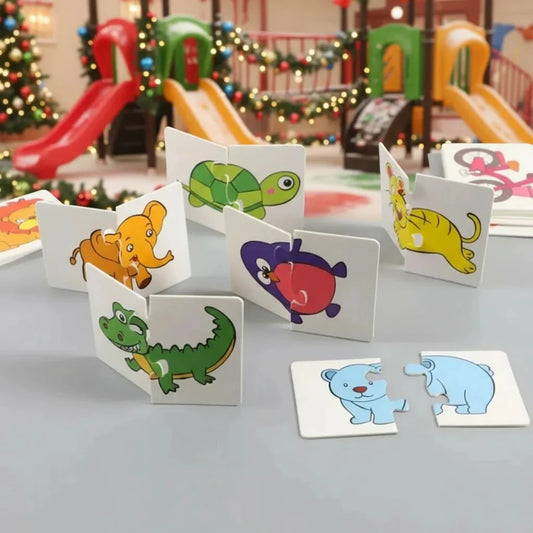 Houten Dierenpuzzel – Kleurherkenning – Educatief Speelgoed – Voor Peuters