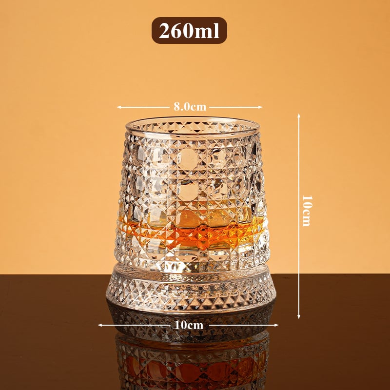 Glazen whiskeyglas – kristalhelder – met deksel voor bescherming