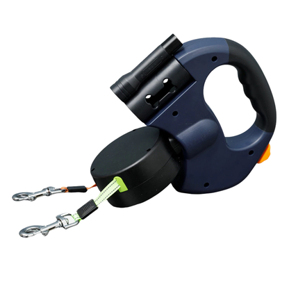 PawSync Duo - LED Intrekbare Hondenriem