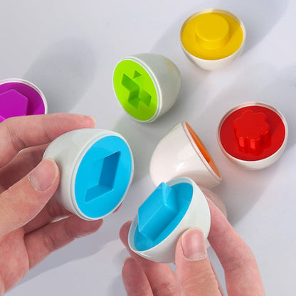 Educatief Vormpuzzel Ei – Met Kleurrijke Vormen – Voor Baby’s en Peuters