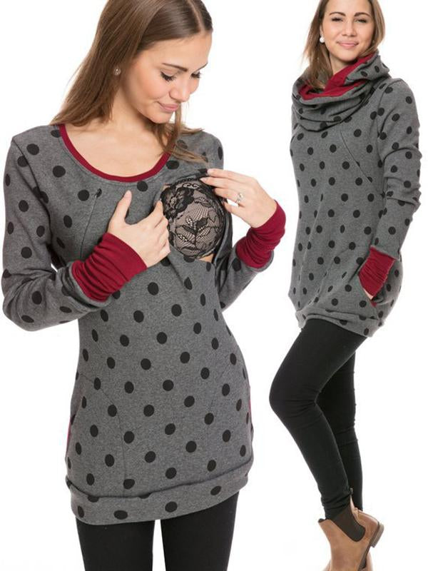 Dames Maternity Hoodie – Baby Draagfunctie – Zachte stof