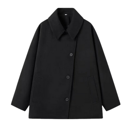 Lange Winterjas voor dames – Oversized – Knopen – Voor koud weer