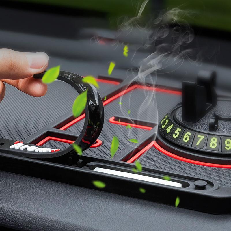 Auto dashboard organizer met telefoonhouder – antislip mat – voor opslag en telefoonplaatsing