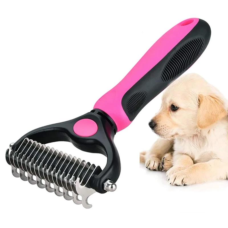 Honden Verzorgingsborstel – Dode Haren Verwijderen – Ergonomisch Handvat – Voor Huisdieren