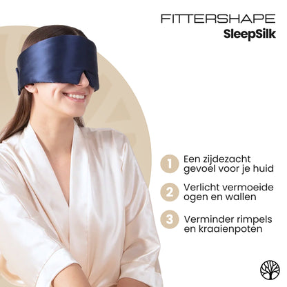 Fittershape SleepSilk | Zijdezachte Slaapmasker – Voor Diepe Nachtrust