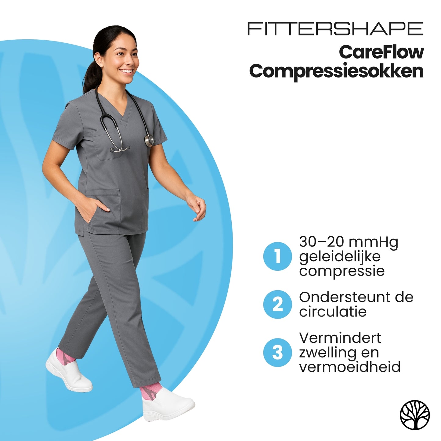 Fittershape CareFlow Compressiesokken