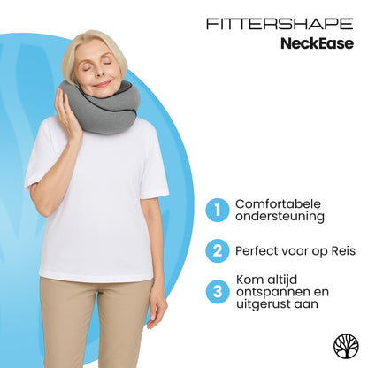 Fittershape NeckEase | Ergonomisch Reiskussen – Voor Onderweg Comfort