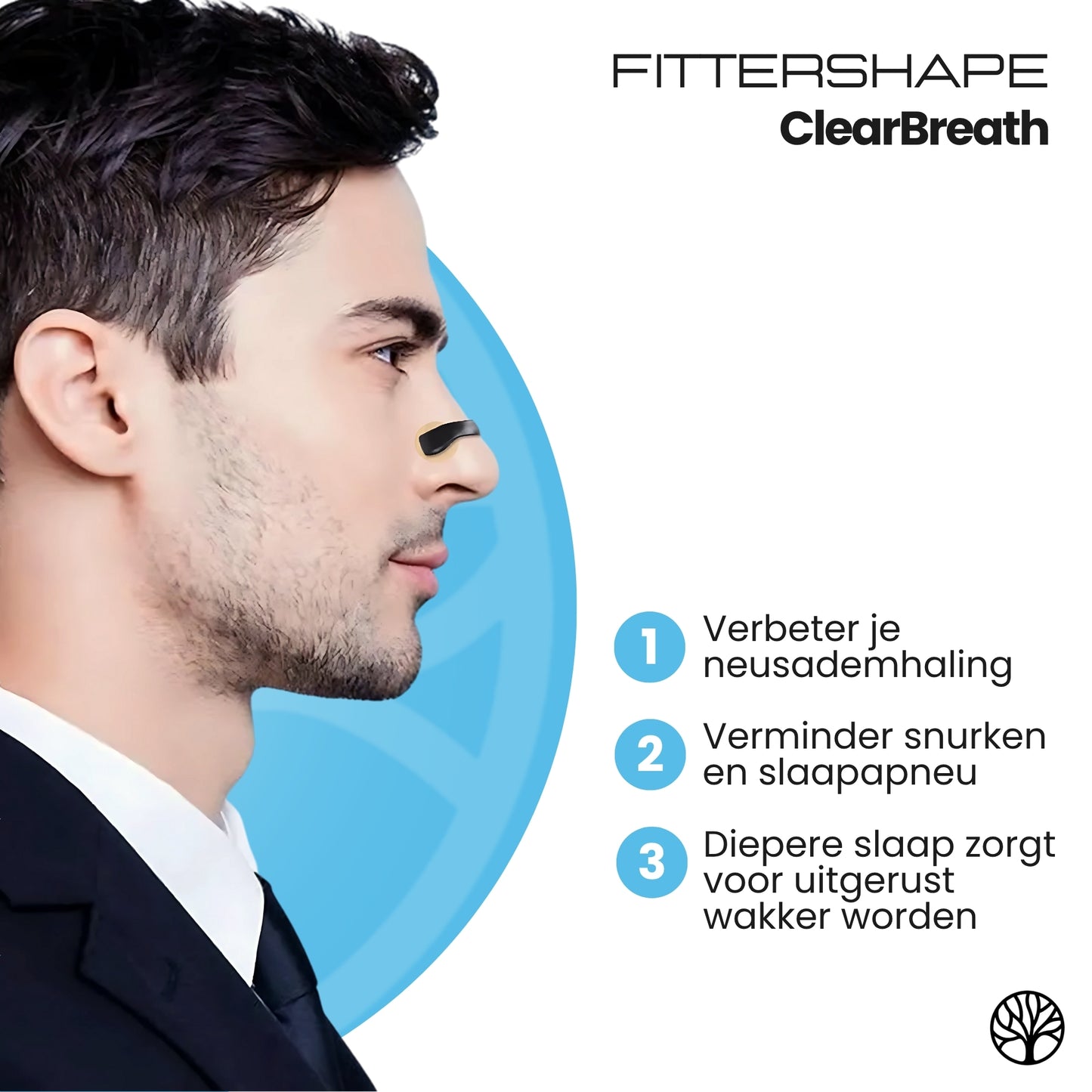 Fittershape ClearBreath | Neusstrips – Voor Vrije Ademhaling
