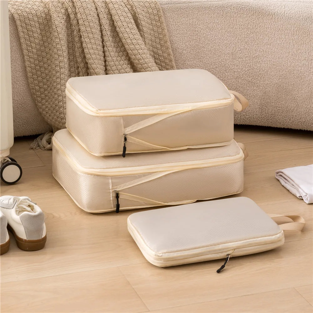 Reisopbergzakken – set van 3 – waterdichte zakken – voor kleding en accessoires