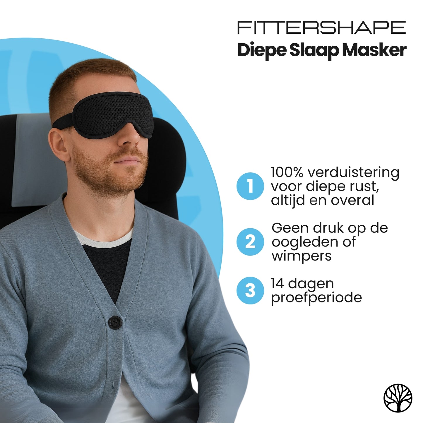 Fittershape Diepe Slaap Masker