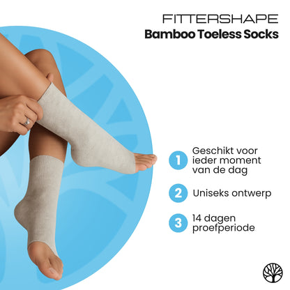 Fittershape Bamboo Toeless Socks