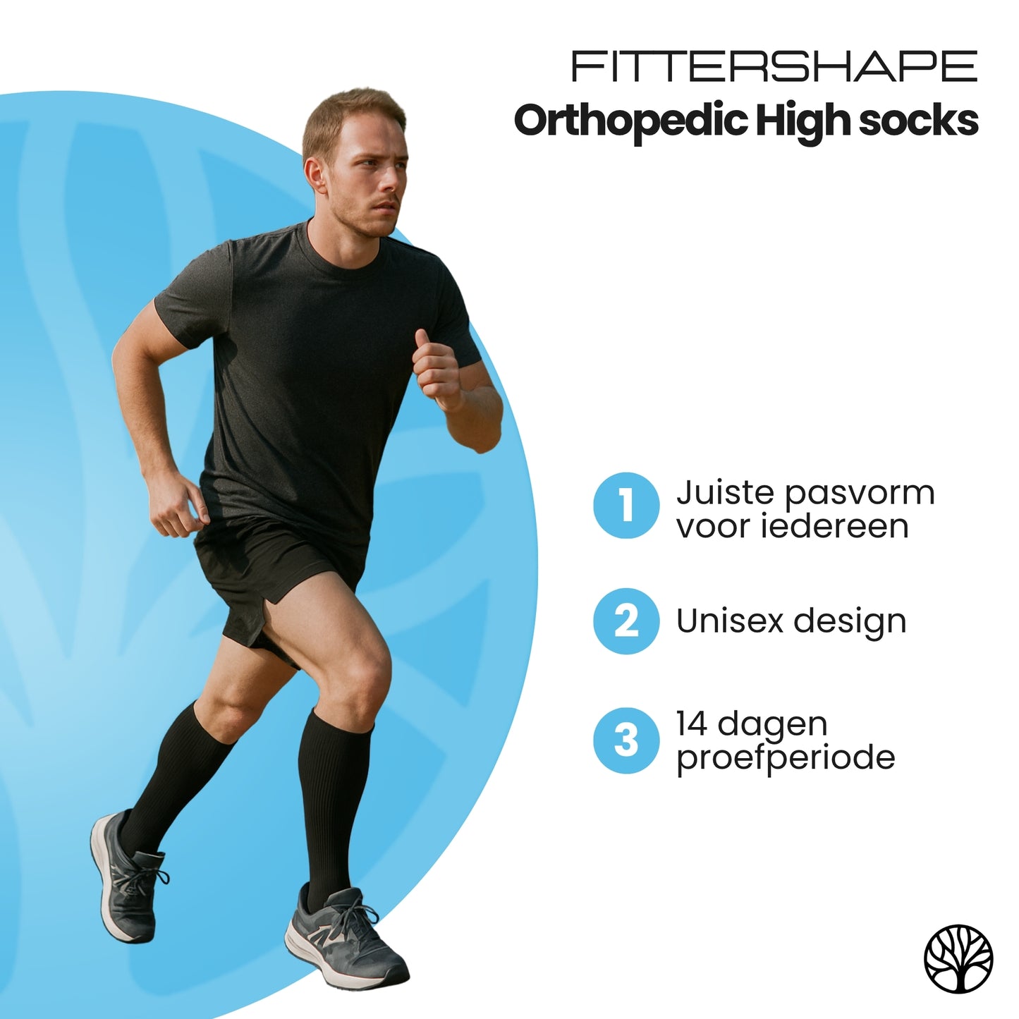 Fittershape Orthopedic High Socks