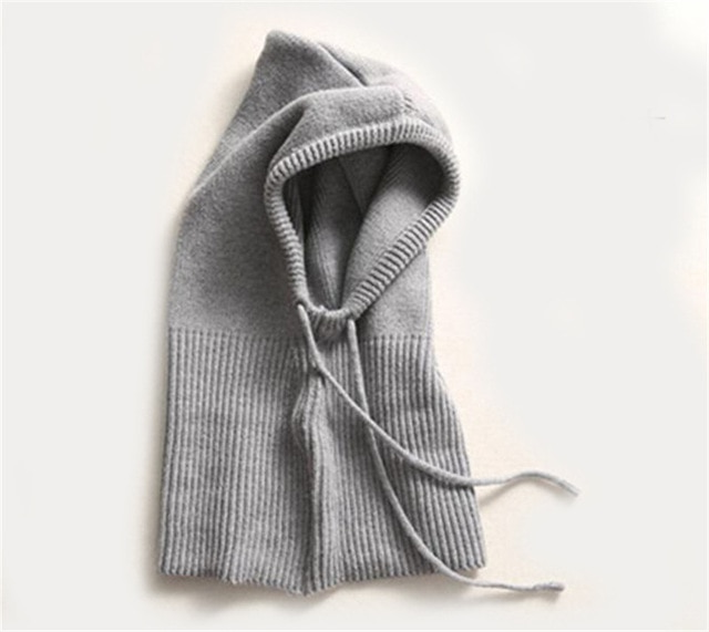 Hoodie Sjaal – Dikke brei – Verstelbare trekkoord – Voor koude dagen