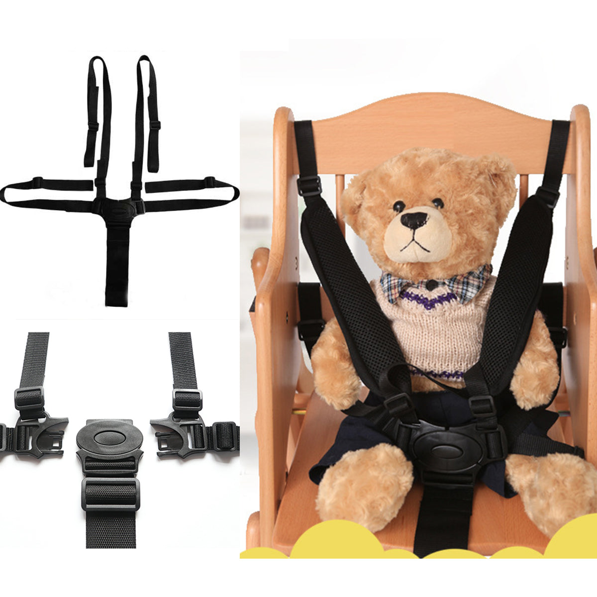 SafeStrap 5-Punts Gordel - Veilige Oplossing voor Kinderwagen
