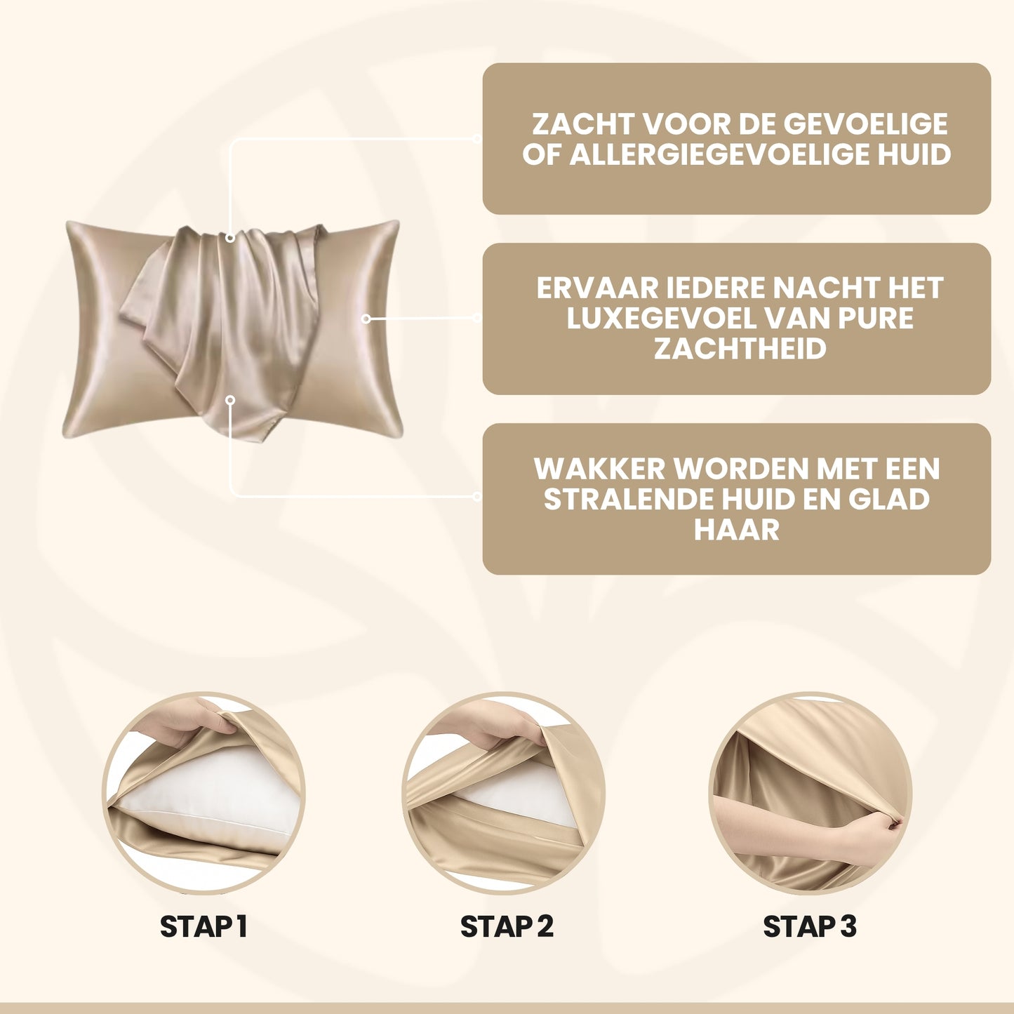 Fittershape Silk Rest | Natuurlijke Zijde Kussensloop – Voor Haar & Huid