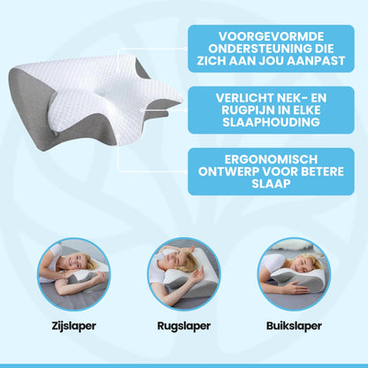 Fittershape SleepAlign | Ergonomisch Kussen – Voor Nek- En Rugondersteuning