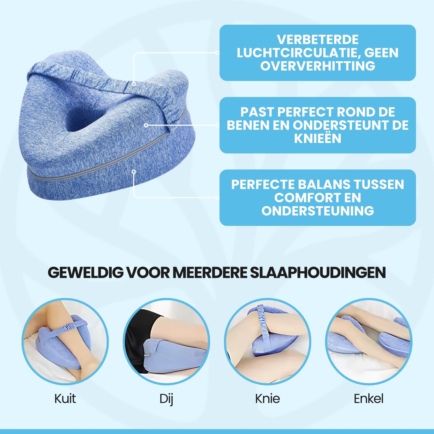 Fittershape Leg Align | Ergonomisch Kniekussen – Voor Zijslapers