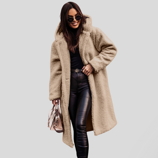 Dames Sherpa Jas – Met Capuchon – Voor Koude Dagen