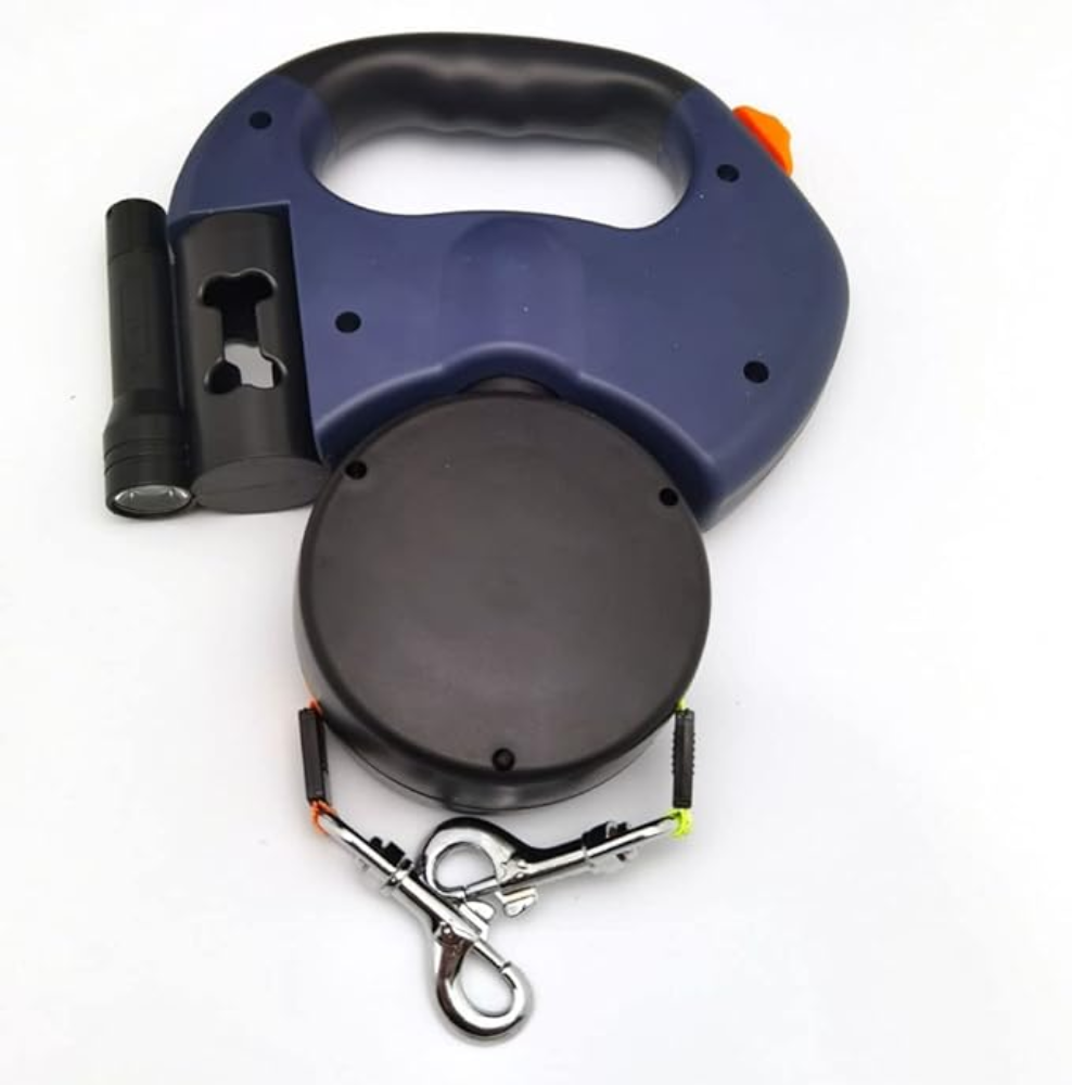 PawSync Duo - LED Intrekbare Hondenriem