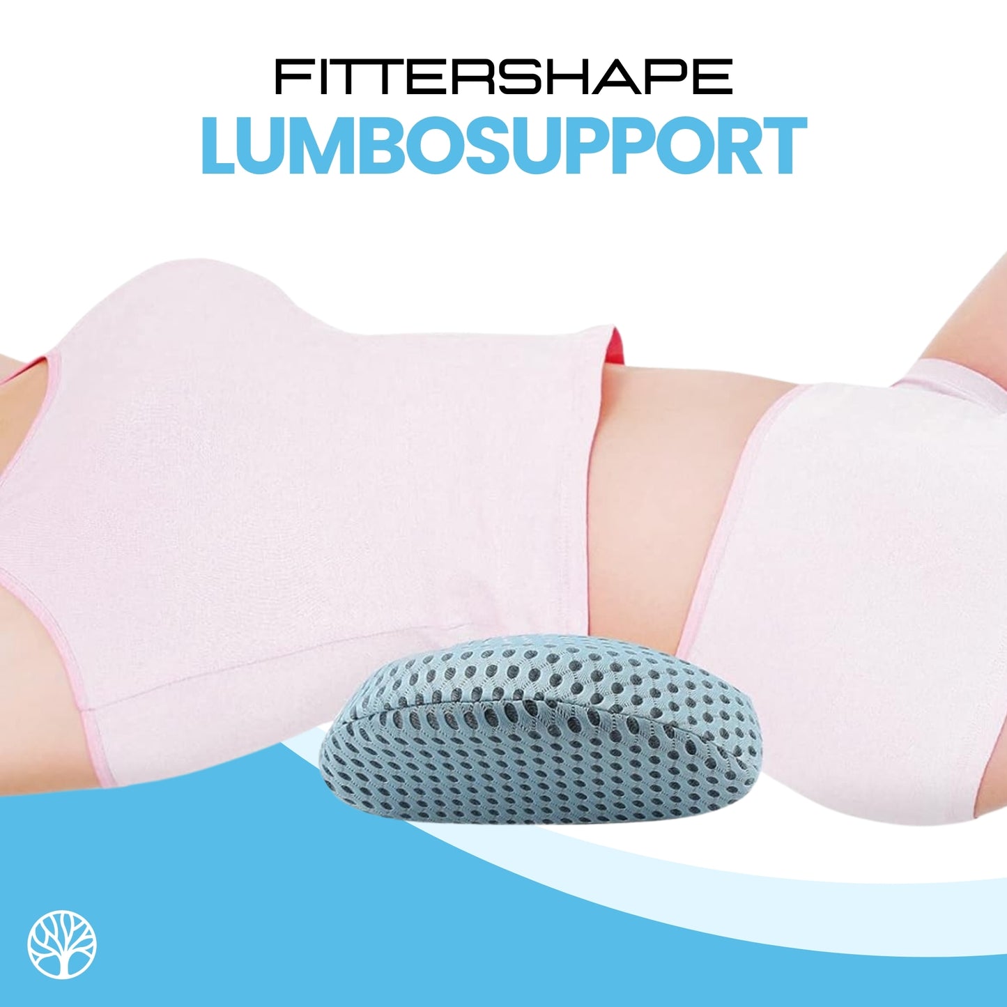 Fittershape LumboSupport | Rugkussen – Met Extra Rugondersteuning