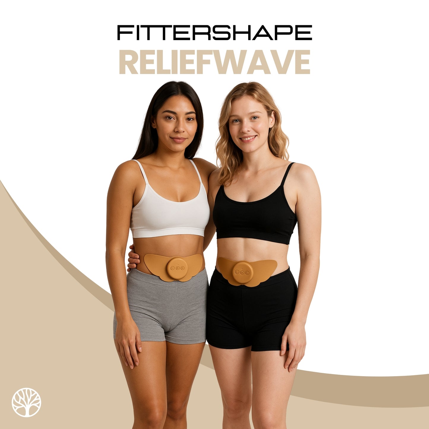 Fittershape ReliefWave | Draagbaar TENS-Apparaat Tegen Menstruatiepijn