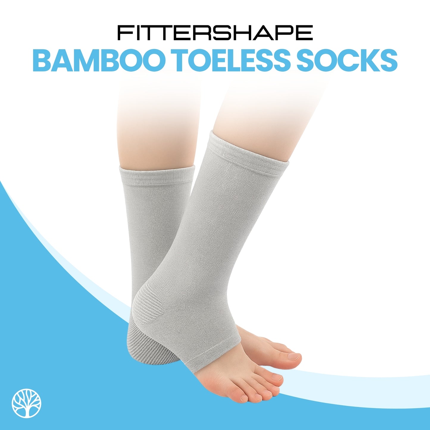 Fittershape Bamboo Toeless Socks