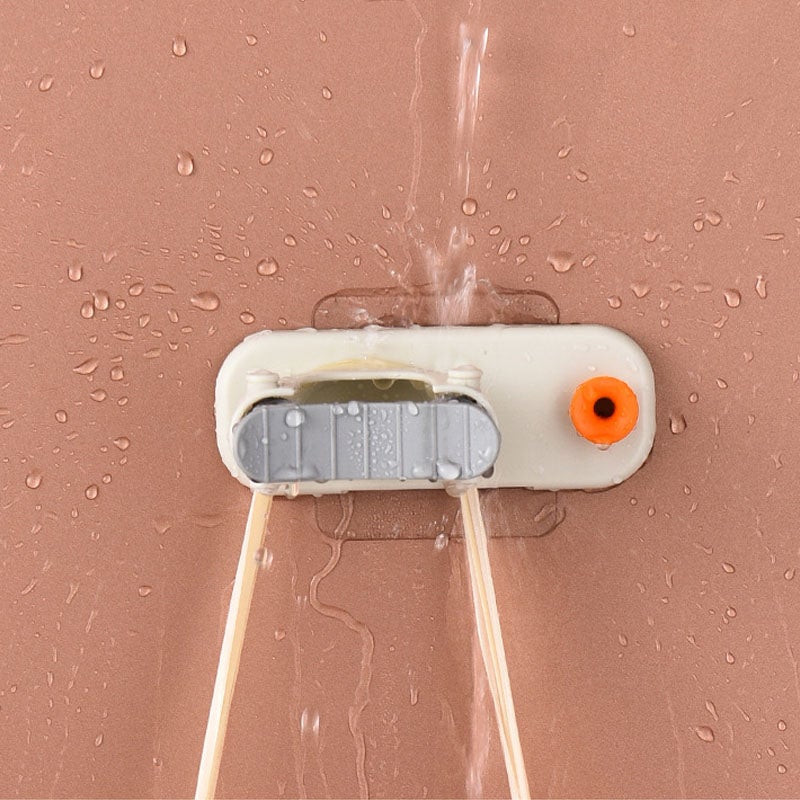 2-in-1 muurhaak – voor bezem en mop – multifunctioneel – voor thuisgebruik